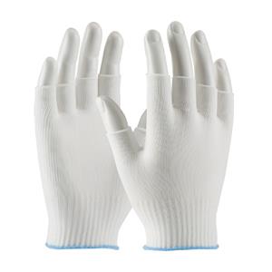 HALF-FINGER SEAMLESS KNIT NYLON GLOVES - Inspection Gloves